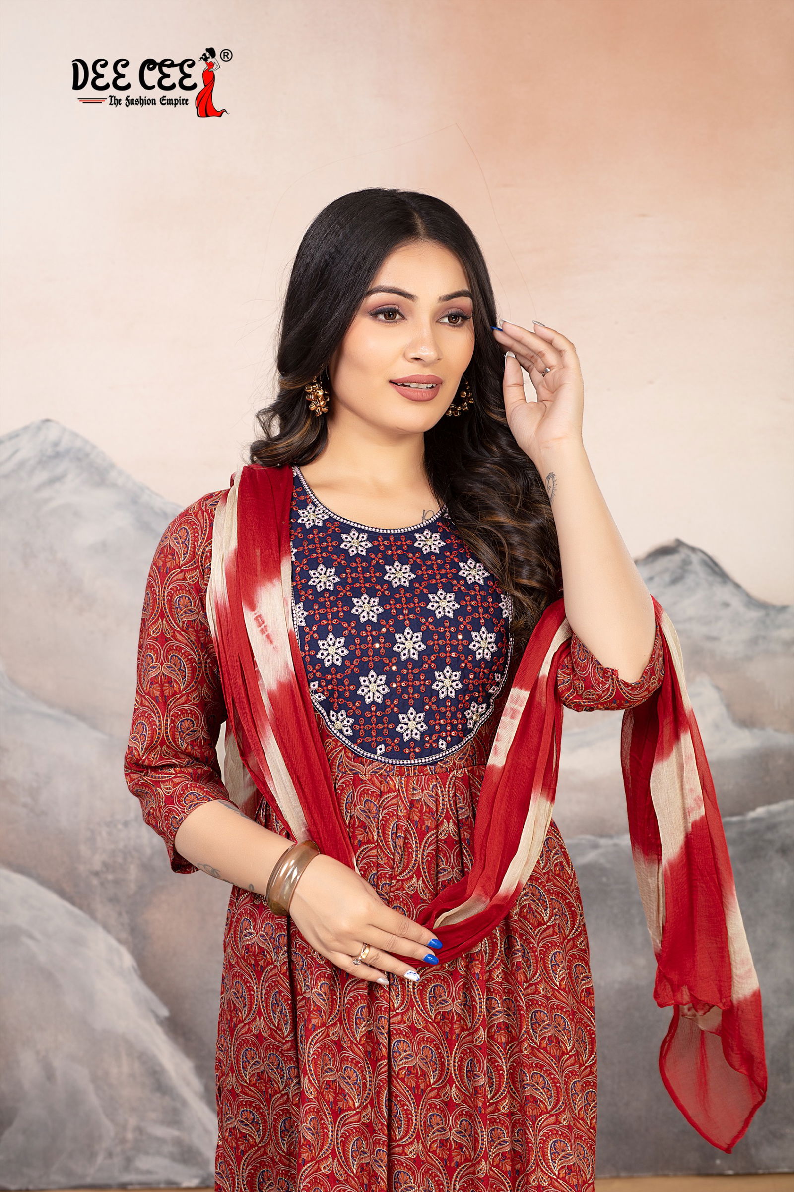 Adeeva By Deecee Rayon Kurti With Bottom Dupatta Exporters In India